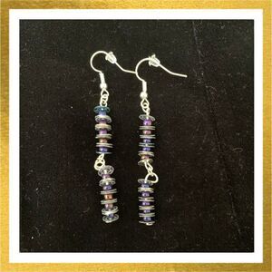 3/$20 Hand Crafted BEADED Dangle HANDMADE Bead & Sequin EARRINGS